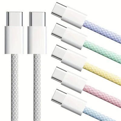 Cavo USB-C 60W Telato Colori Misti - Nuovo